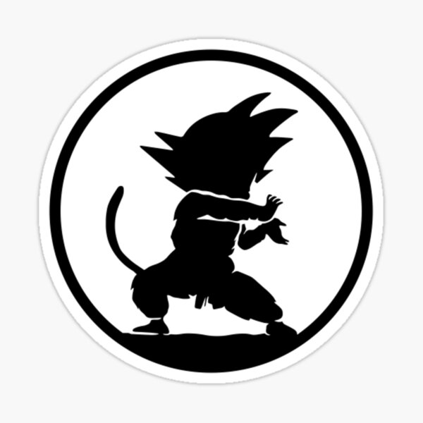 Goku Kaiō Android 18 Vegeta Logo, Dragon Ball Z logo, monochrome,  silhouette, graphic Designer png | PNGWing