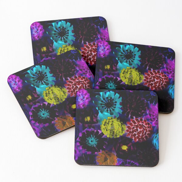 Item preview, Neon Glow Flower Floral Print designed and sold by Mary Riley.