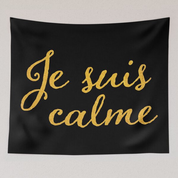 Item preview, Je suis calme Golden Letters French Words Je sui calme designed and sold by LookFrog.
