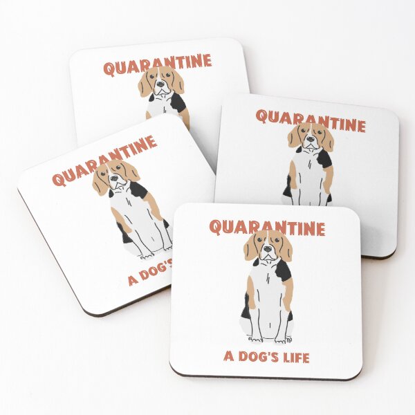 Item preview, Quarantine it's a dog's life beagle designed and sold by LAST WEEK'S STOLEN AESTHETICS.