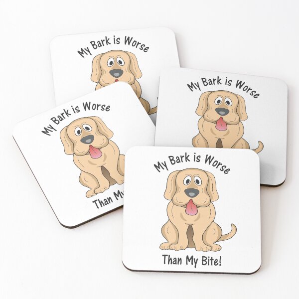 Item preview, My Bark is Worse than my Bite Puppy Dog designed and sold by BijouArt.