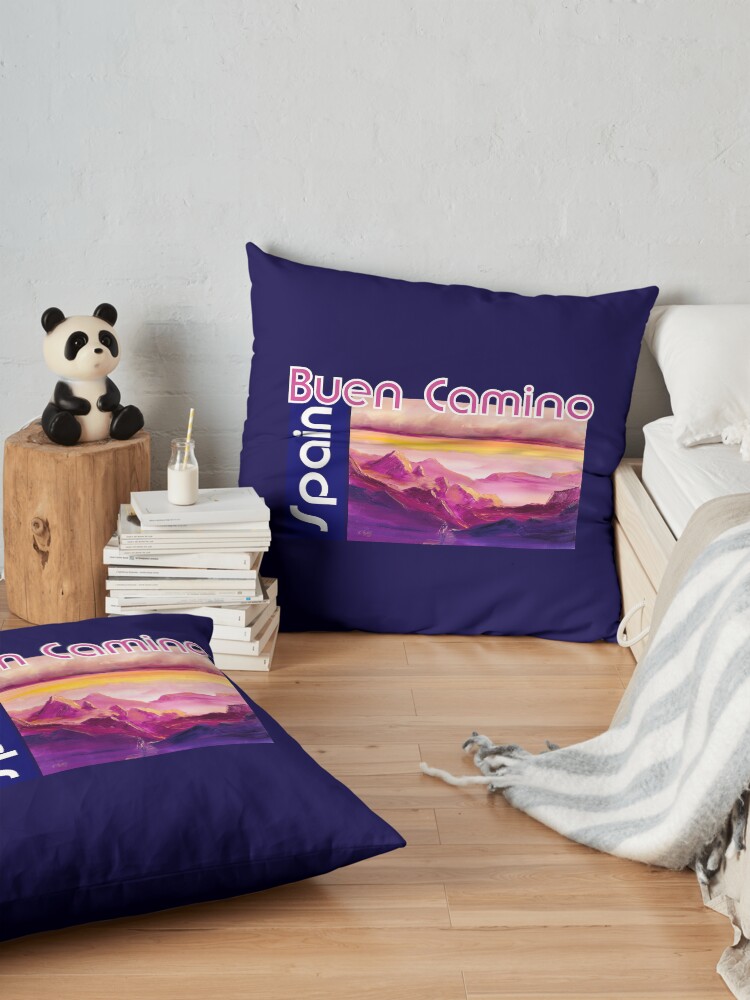 Alternative Ansicht von Jakobsweg Sonnenuntergang Bodenkissen