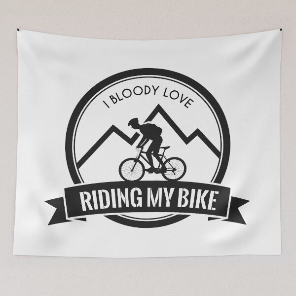 Item preview, I Bloody Love Riding My Bike designed and sold by Stressabite.