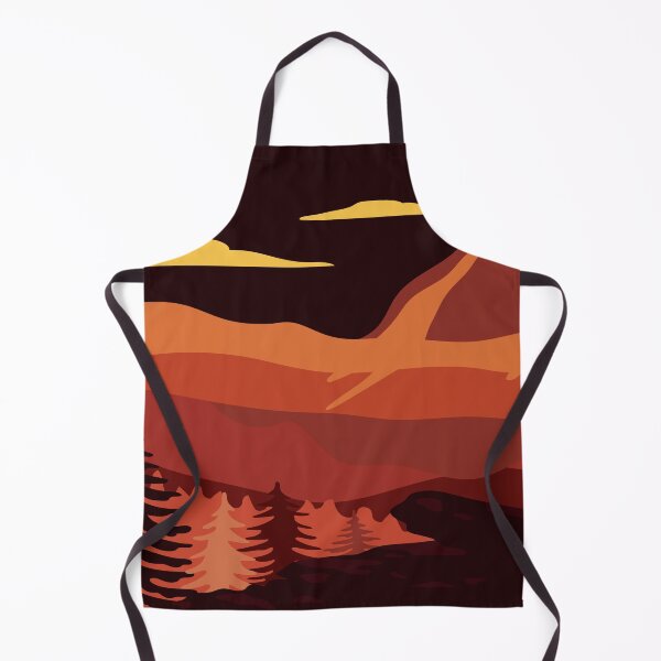 Item preview, Fascinating mountain landscape, misty forest, flat design, yellow, red watercolor design. Iphone or Samsung phone Case & Cover designed and sold by RoManSmArt.