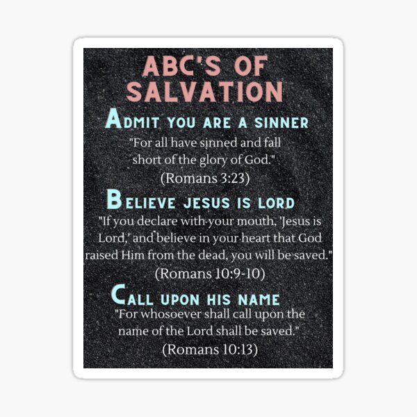Item preview, ABC's of Salvation designed and sold by FigLeafProphet.