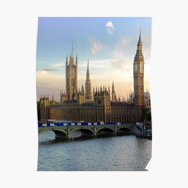 Houses of Parliament Westminster Whitehall Londond England Poster
