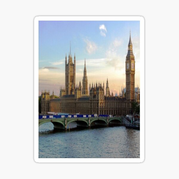 Houses of Parliament Westminster Whitehall Londond England Sticker
