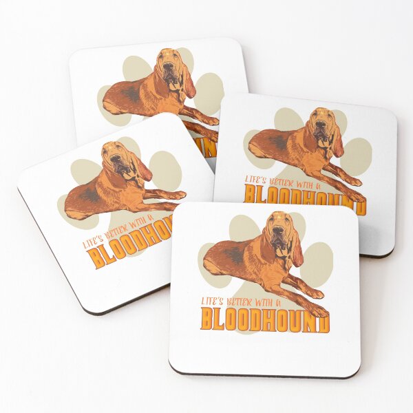 Artikelvorschau, Mit einem Bluthund ist das Leben besser! Speziell für Bloodhound Dog Lovers! entworfen und verkauft von rs-designs.