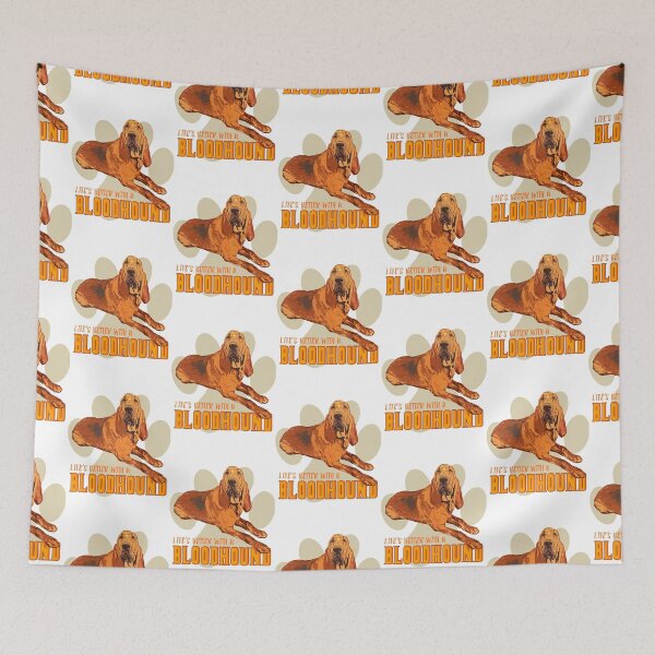 Artikelvorschau, Mit einem Bluthund ist das Leben besser! Speziell für Bloodhound Dog Lovers! entworfen und verkauft von rs-designs.