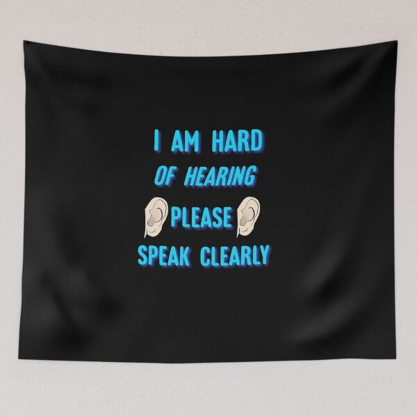 Item preview, I am hard of hearing please speak clearly sticker designed and sold by Sahil Randhawa.