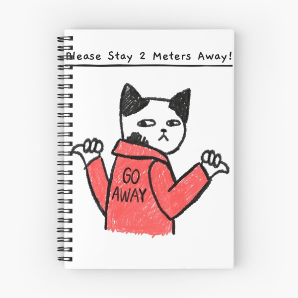 Item preview, Please Stay 2 Metres Away Social Distancing Cat In Prison designed and sold by dogisbored.