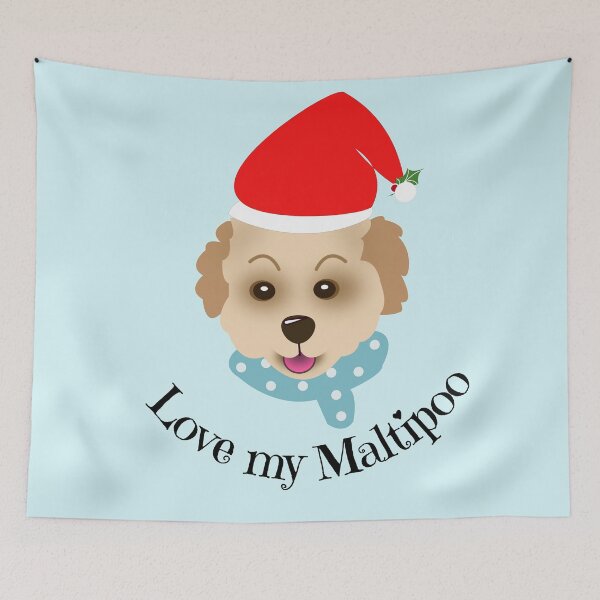 Item preview, Christmas Maltipoo designed and sold by designInk.