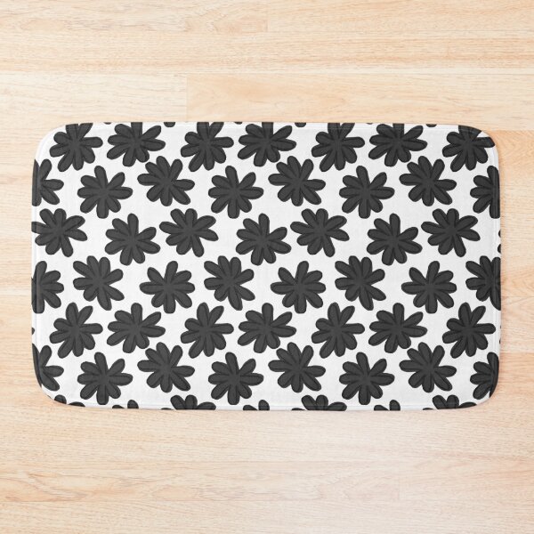 Item preview, black grey and white flower pattern designed and sold by emily gaskin.