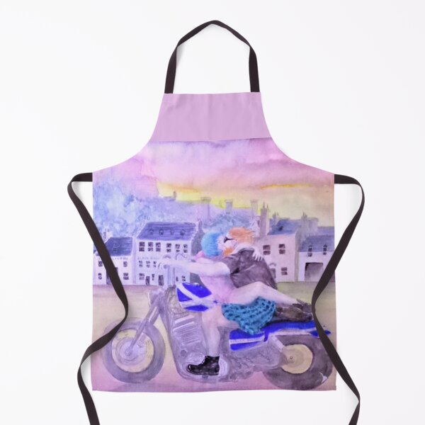 Item preview,  Biker couple under Edinburgh Castle designed and sold by Malc Sutherland.