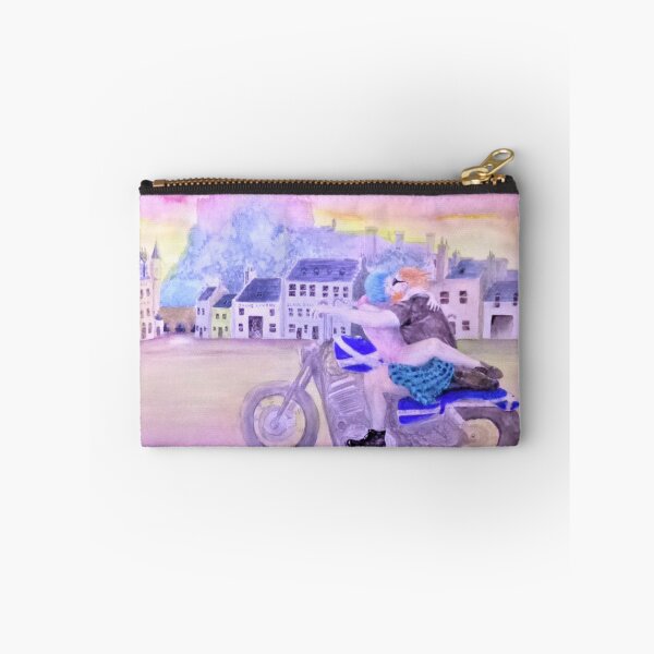 Item preview,  Biker couple under Edinburgh Castle designed and sold by Malc Sutherland.