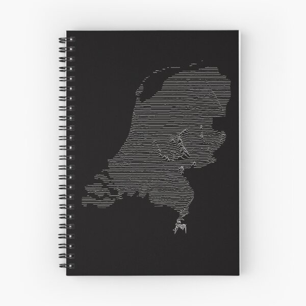 Item preview, The Netherlands Joy Division Unknown Pleasures Style designed and sold by Data-Driven Map Designs.