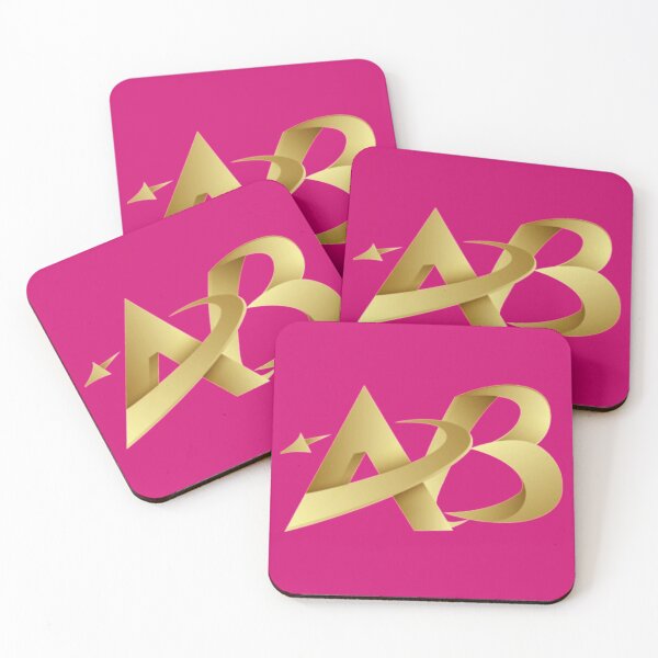 Item preview, Golden design : AB logo design, Dark pink design  designed and sold by Angelshopping.