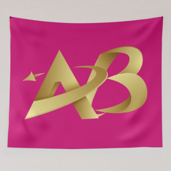 Item preview, Golden design : AB logo design, Dark pink design  designed and sold by Angelshopping.