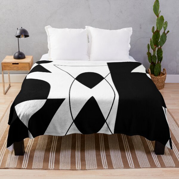 Item preview, Abstract Geometric Black and White Graphic designed and sold by cryinintheclub.
