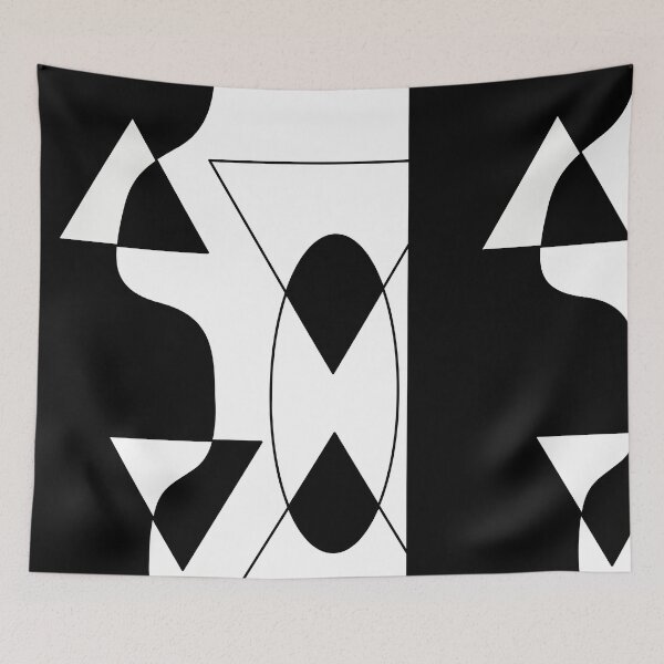 Item preview, Abstract Geometric Black and White Graphic designed and sold by cryinintheclub.