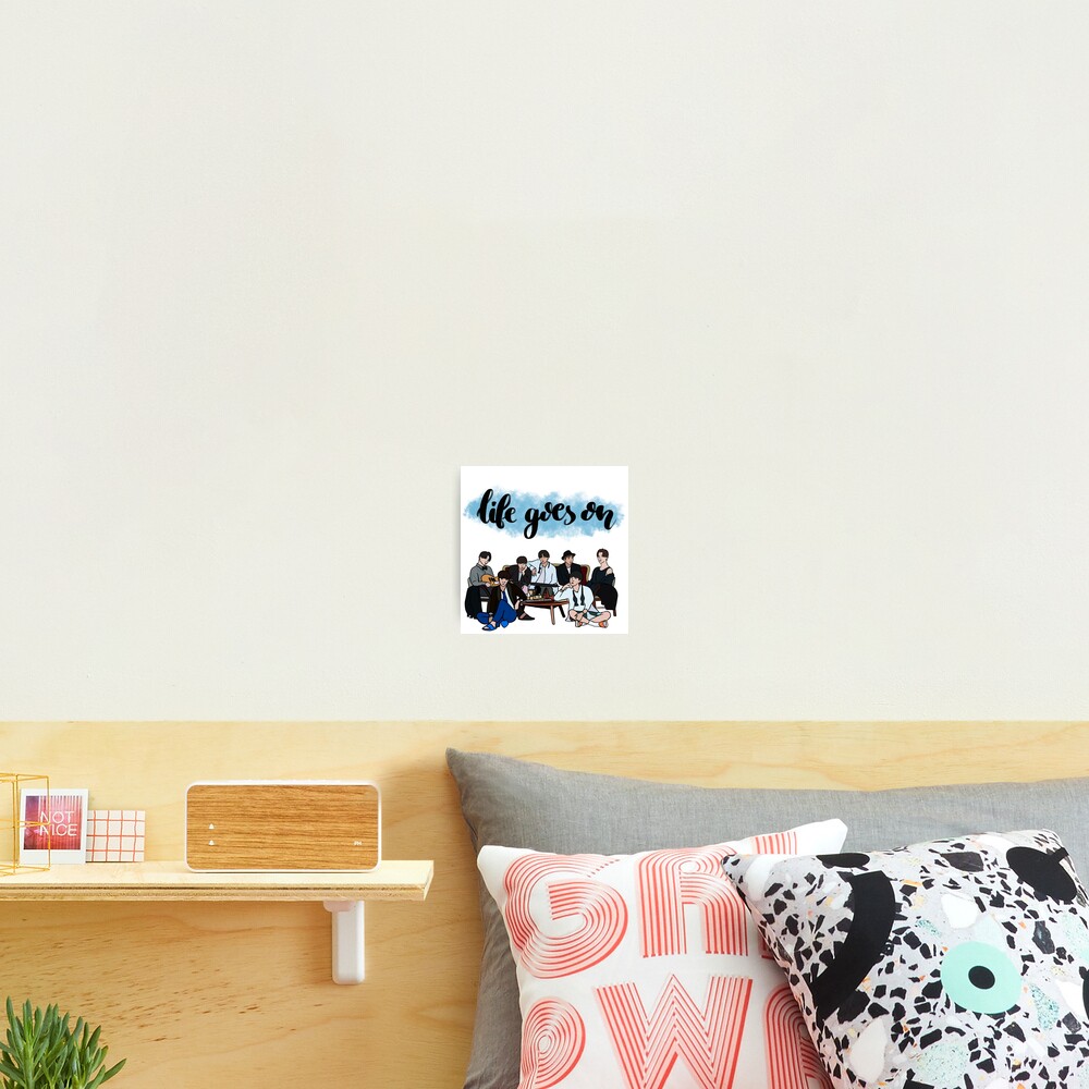 Life goes on BTS group portrait Photographic Print by armylanding
