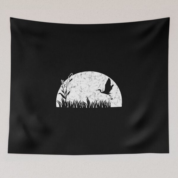 Item preview, Heron Japan Crane Camping Lake Fishing Gift designed and sold by Nessshirts.