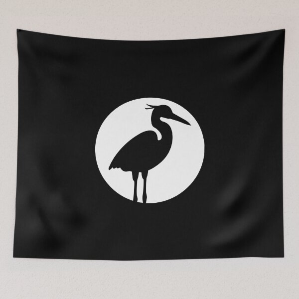 Item preview, Japan crane symbol heron great egret designed and sold by Nessshirts.