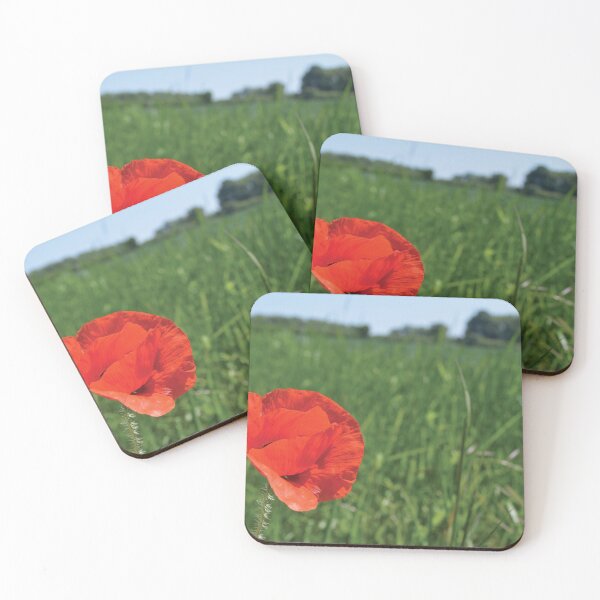 Item preview, Single Poppy in field designed and sold by MikeMacro.