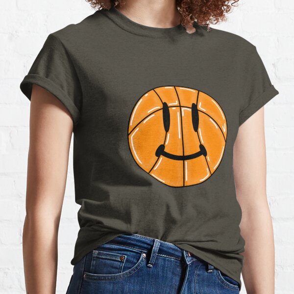 Basketball smiley short sleeve Classic graphic Graphic Tees Shirts