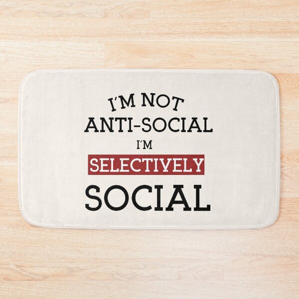 Item preview, I'm Not Anti-Social I'm Selectively Social, Asocial vs antisocial Definition Gift idea For Boyfriend designed and sold by TrueFit Essentials.