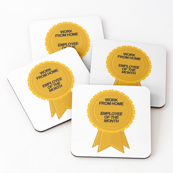 Item preview, Work From Home | Employee of the Month Award Ribbon Badge designed and sold by FriendsList.