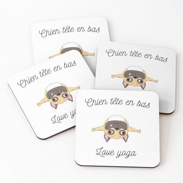 Item preview, Downward facing dog, yoga position, humor designed and sold by Curlyhaire.