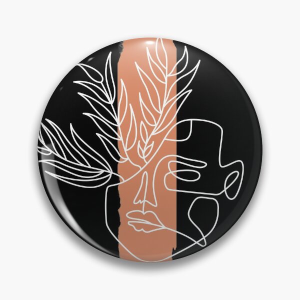 Item preview, Sad face with floral and paint strokes - line art designed and sold by Ilham Firdaus.