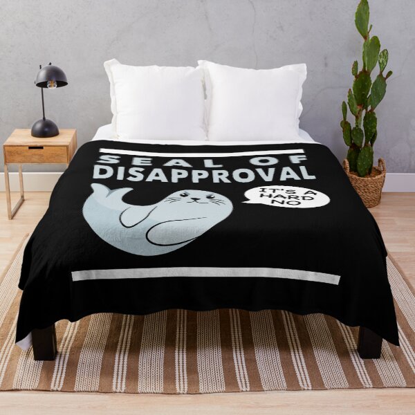 Item preview, Seal of Disapproval Funny Cute Seal designed and sold by Happy Puppy Print On Demand.