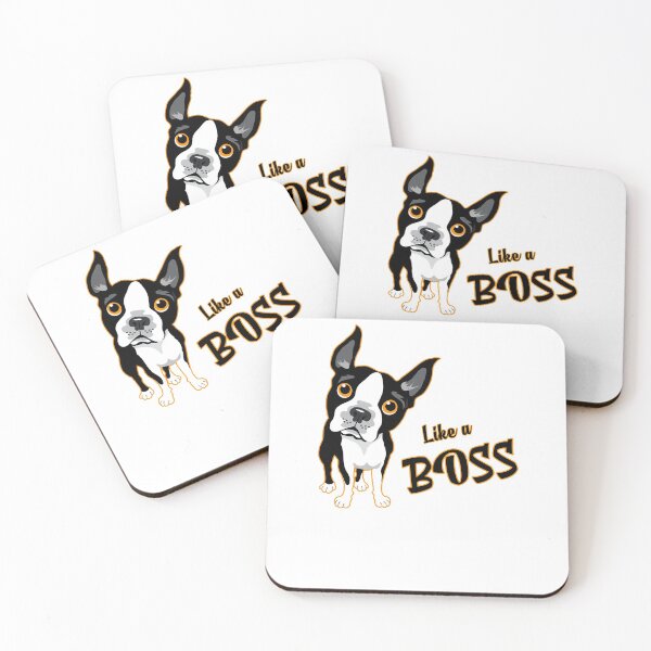 Item preview, Like a Boss! Especially for Boston Terrier Dog Lovers! designed and sold by rs-designs.