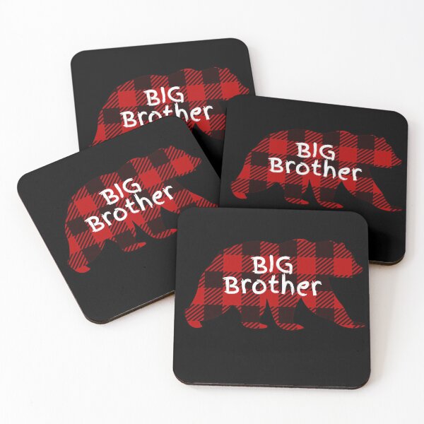 Item preview, Big Brother Red and Black Plaid Bear designed and sold by RedeemedDesigns.