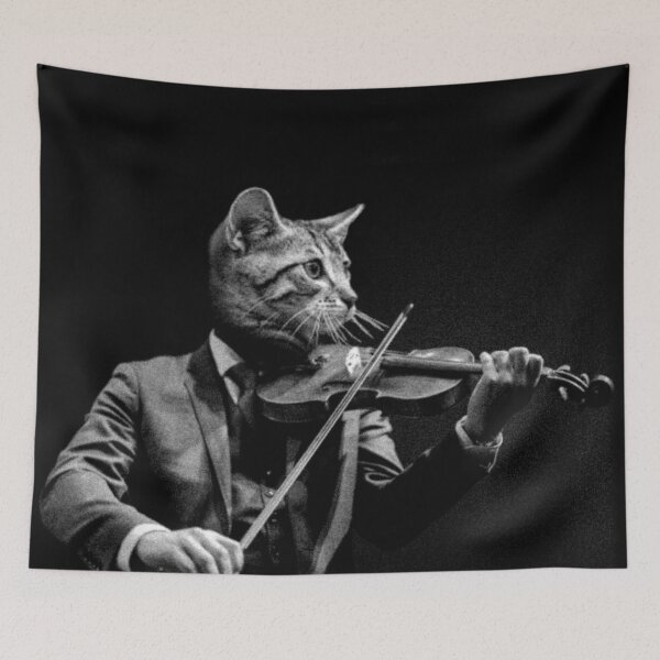 Item preview, black cat violin designed and sold by Africanob.