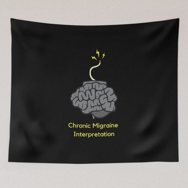Item preview, chronic migraine interpretation Fuck migraines funny headaches chronic pain warrior hammer skull sarcasm unbreakable awareness fighter vestibular ice pack relief designed and sold by CJCTEES.