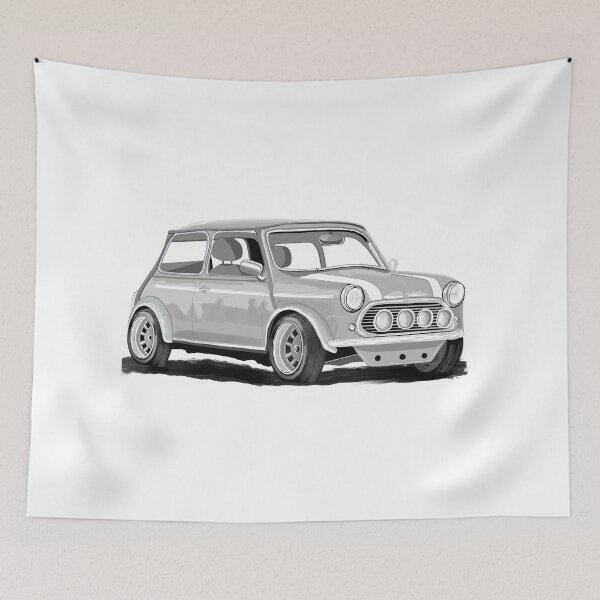 Item preview, Classic Mini sketch designed and sold by KeysDrawings.