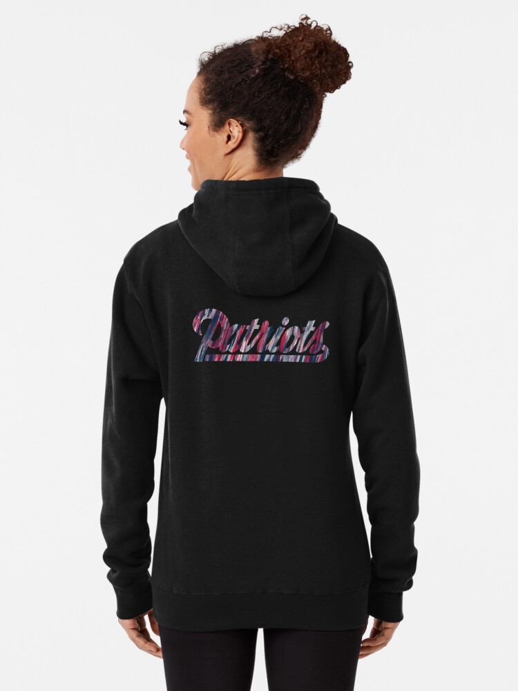 Patriots cursive brushstroke background Pullover Hoodie for Sale by aaumen