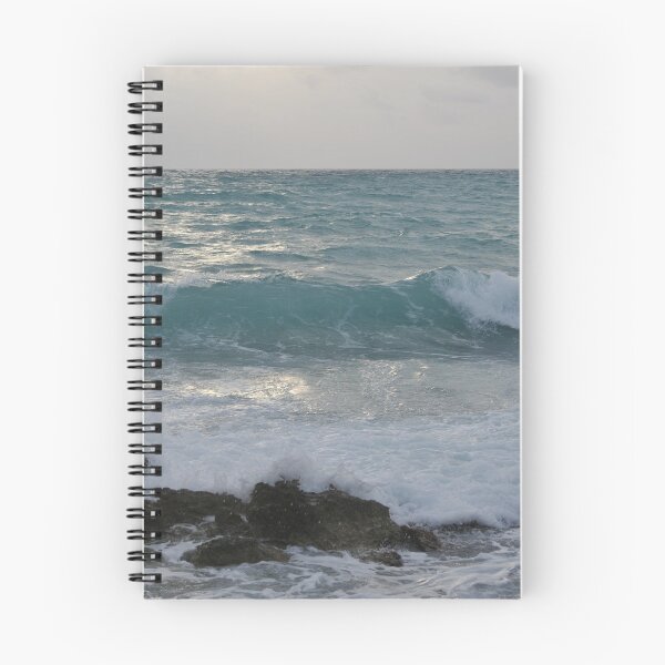 Item preview, Stormy Ocean Waves on the Rocks with Cloudy Sky designed and sold by pbstylesetters.