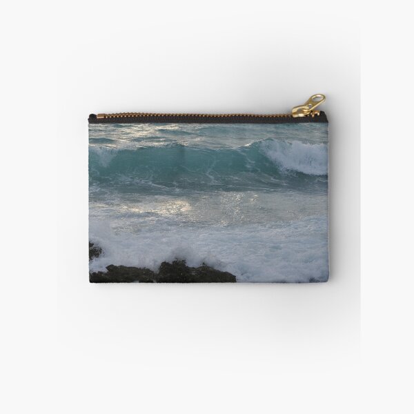 Item preview, Stormy Ocean Waves on the Rocks with Cloudy Sky designed and sold by pbstylesetters.