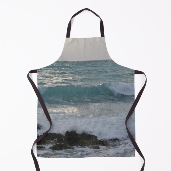 Item preview, Stormy Ocean Waves on the Rocks with Cloudy Sky designed and sold by pbstylesetters.