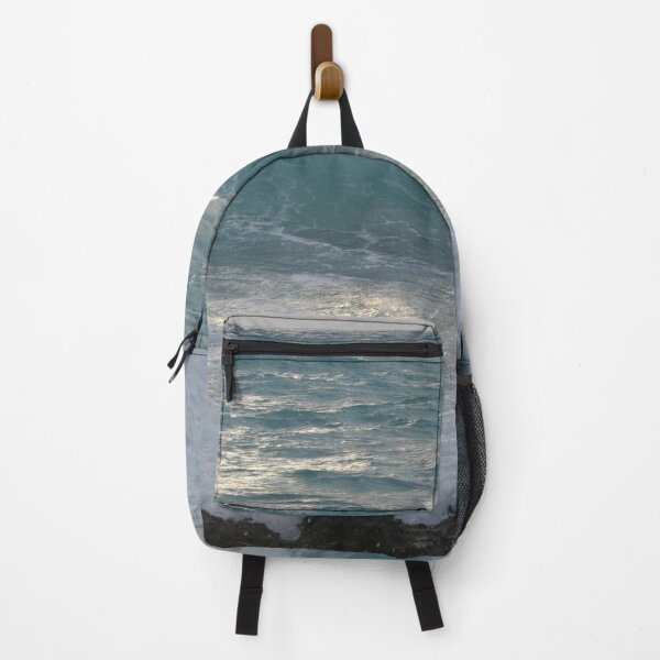 Item preview, Stormy Ocean Waves on the Rocks with Cloudy Sky designed and sold by pbstylesetters.