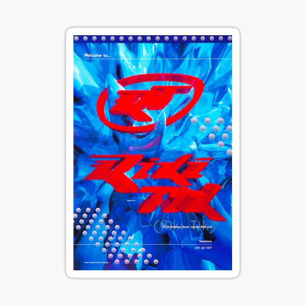 Item preview, Y2K BLUE ICE RAVE FLYER designed and sold by Glossypop.