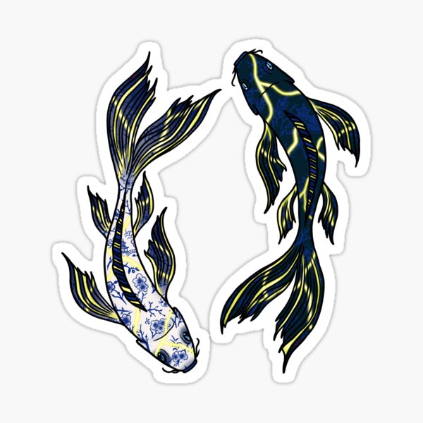 Vista previa del artículo con la obra «Kintsugi-koi», diseñado y vendido por Abbies-Art.