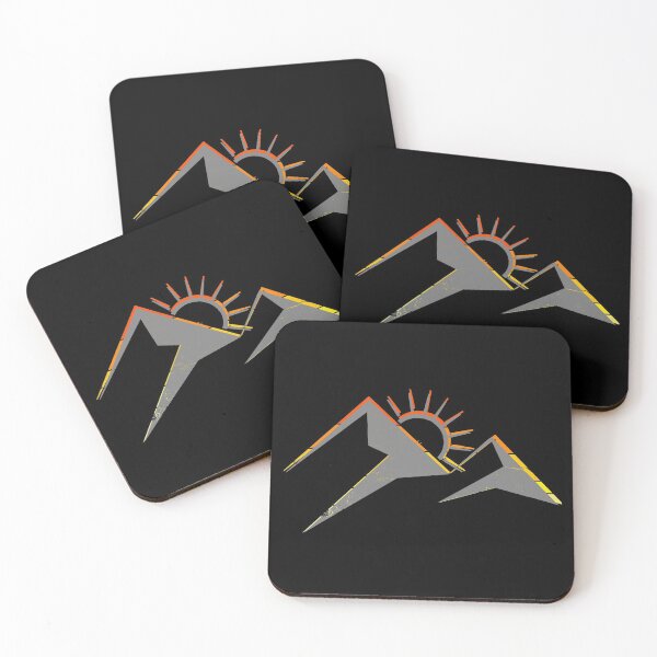 Item preview, minimal mountain sunrise designed and sold by pholange.