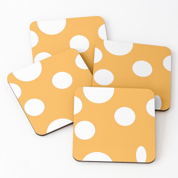 Item preview, Spots, white on orange designed and sold by Meg M Studio.