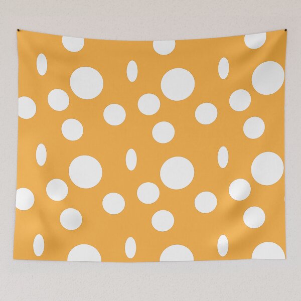 Item preview, Spots, white on orange designed and sold by Meg M Studio.