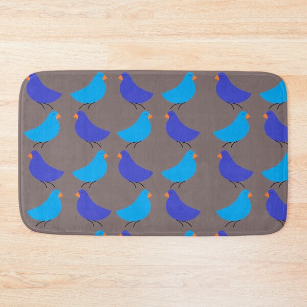 Item preview, pattern, bird motif, blue, turquoise designed and sold by voicivoila.